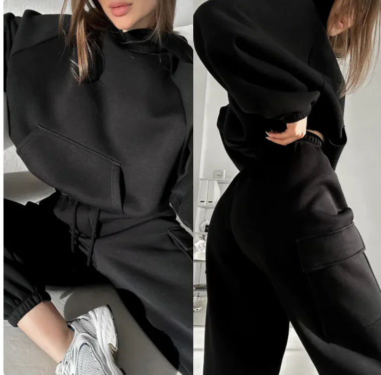 Women Winter Fashion Sweater Suit