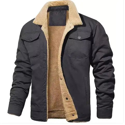 Men Fleece Winter Jacket