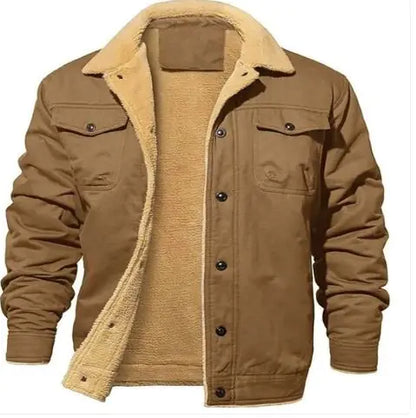 Men Fleece Winter Jacket