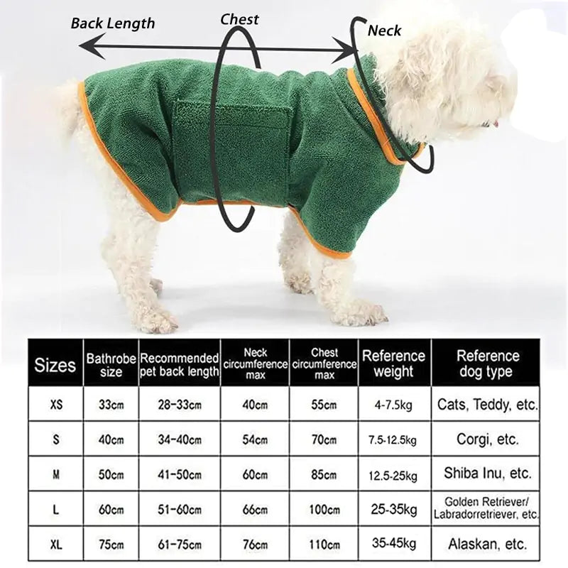 Dogs Bathrobe Bath Towel - Simply Great Gear