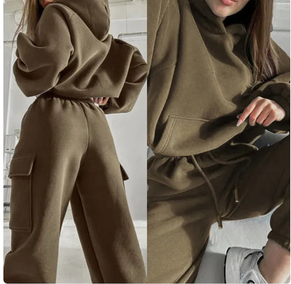 Women Winter Fashion Sweater Suit