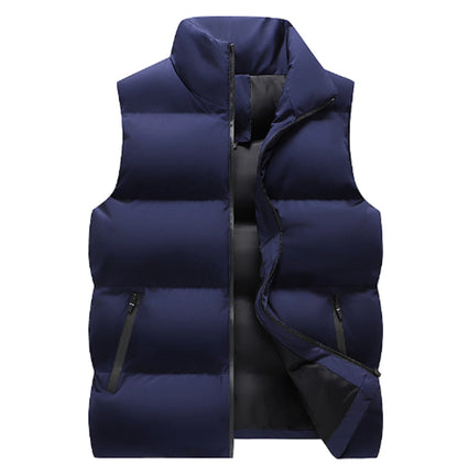 Men Neck Protection Zipper Cardigan Winter Coat