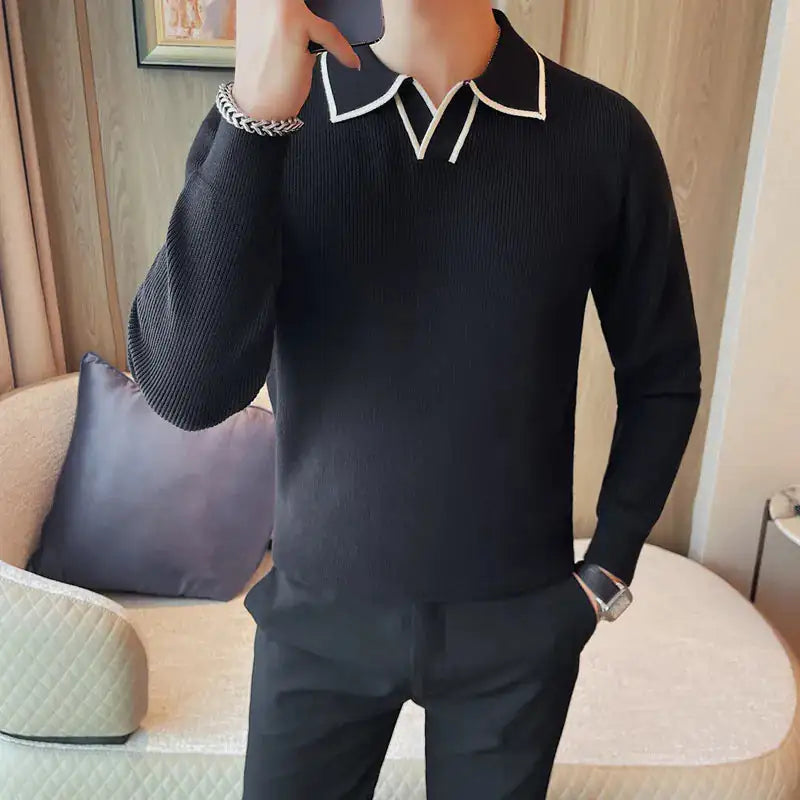 Men Winter British Style Sweater