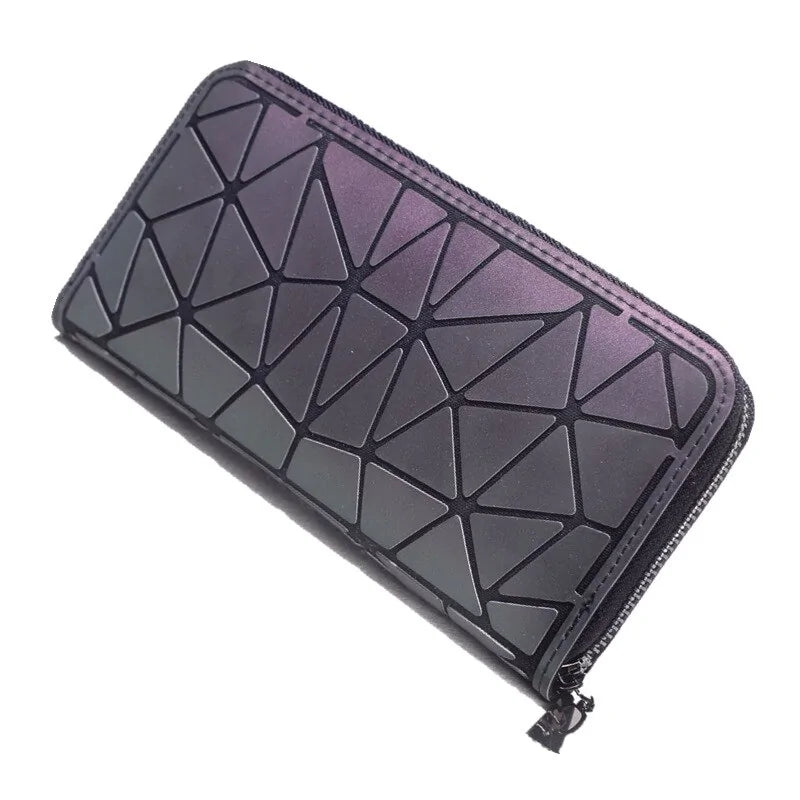 Slim Thin Geometric-Patterned Wallet - Simply Great Gear