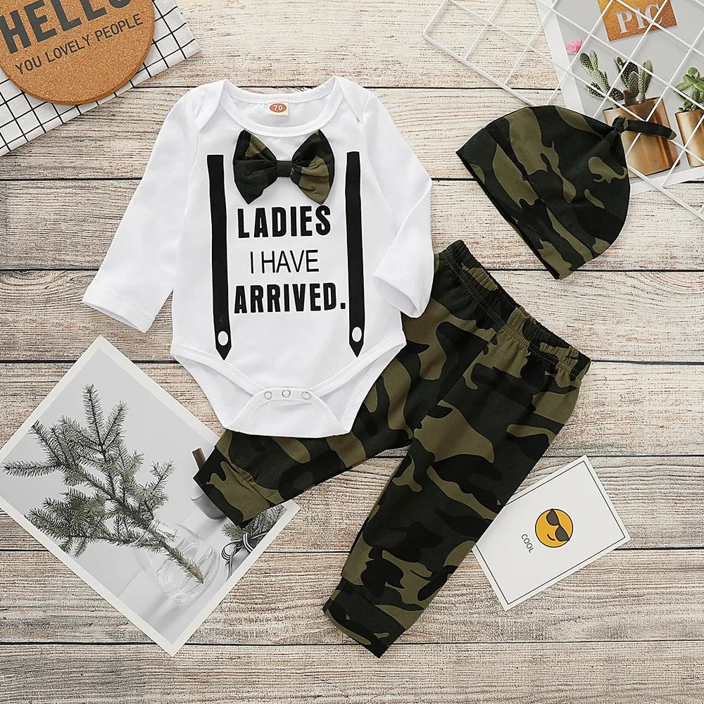 Cute 3PCS Set Newborn Baby Boy Clothes - Simply Great Gear