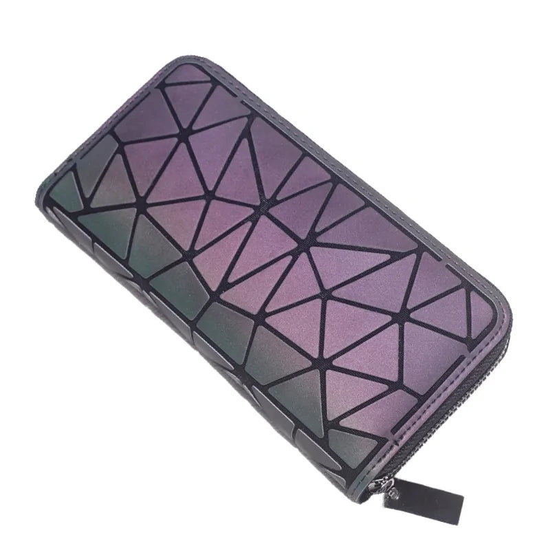 Slim Thin Geometric-Patterned Wallet - Simply Great Gear