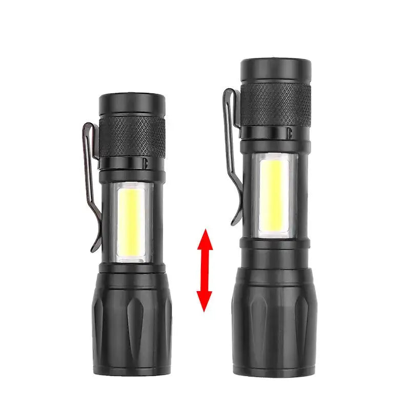 Mini Rechargeable LED Flashlight COB+XPE Portable Torch Camping - Simply Great Gear