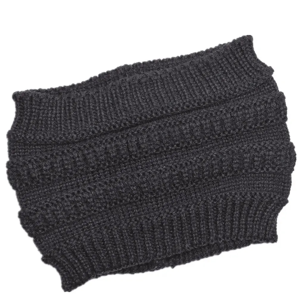 Women Winter Knitted Ponytail Beanies