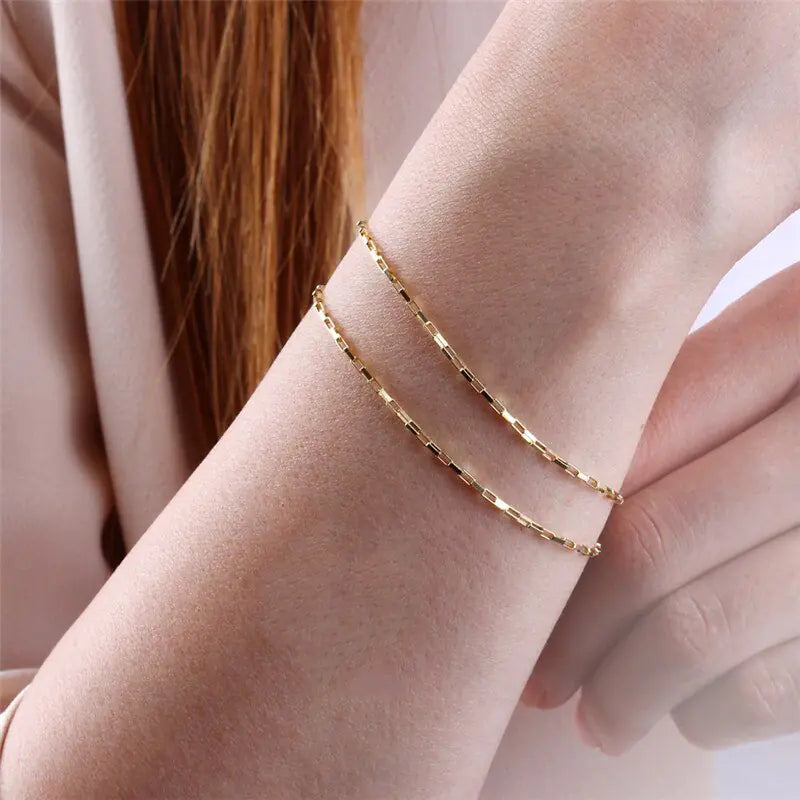 Gold Filled Chain Bracelet Handmade Jewelry - Simply Great Gear