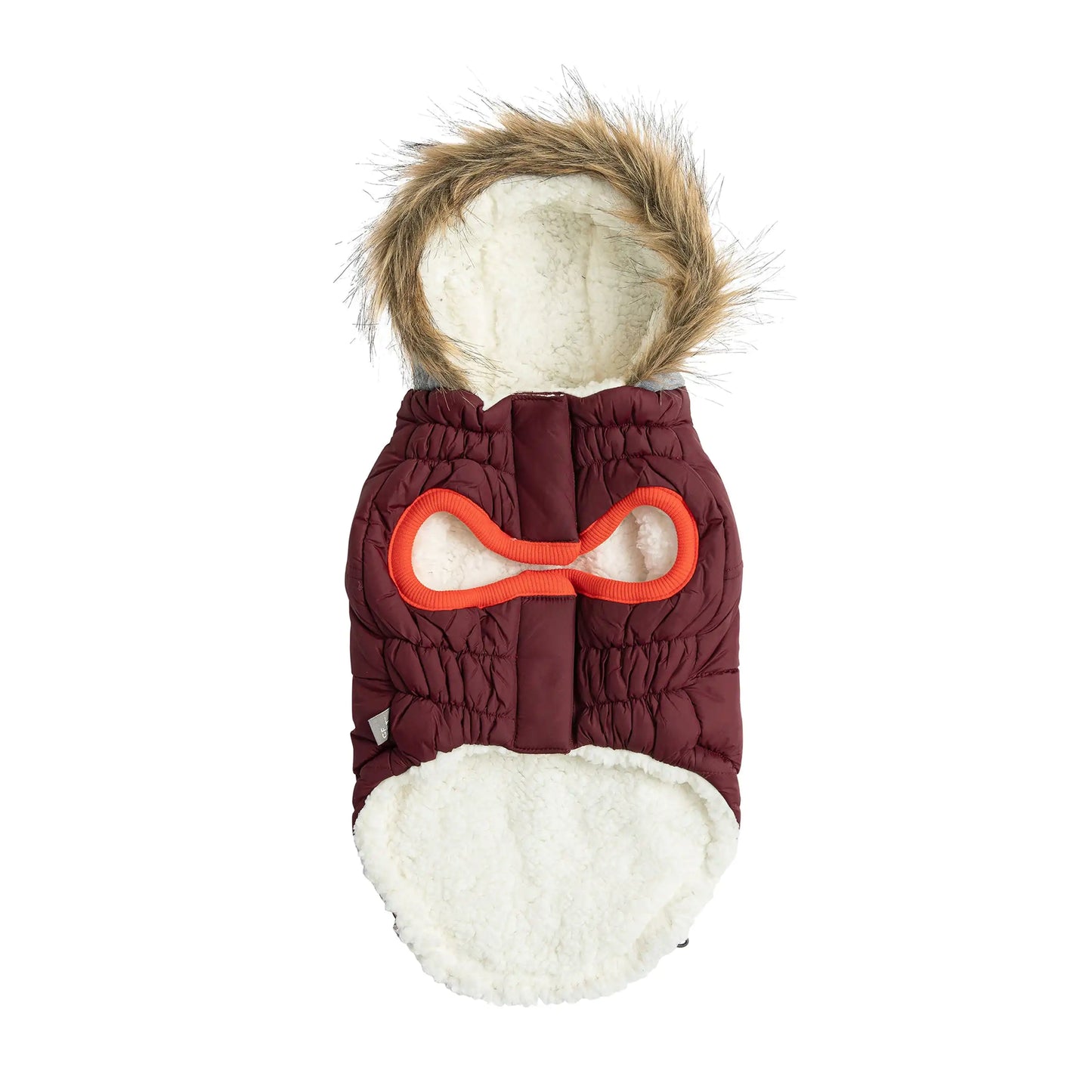 Dog Winter Sailor Parka - Burgundy