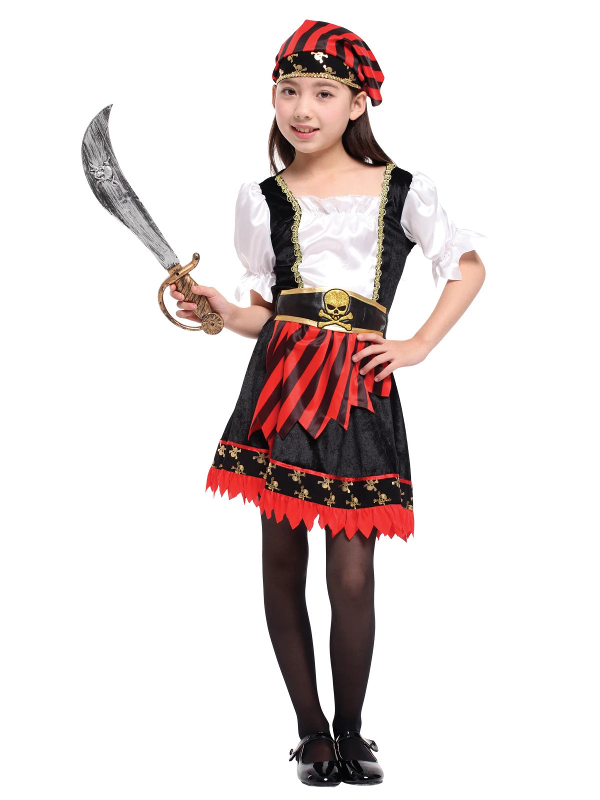 Umorden Cutie Lil' Pirate Costume for Baby Toddler Girl Child Girls 2-3T 3-4T 4-6T Halloween Carnival Party New Year Fancy Dress