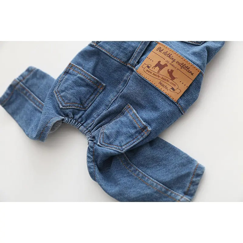 Denim Pet Dog Clothes Jumpsuits - Simply Great Gear