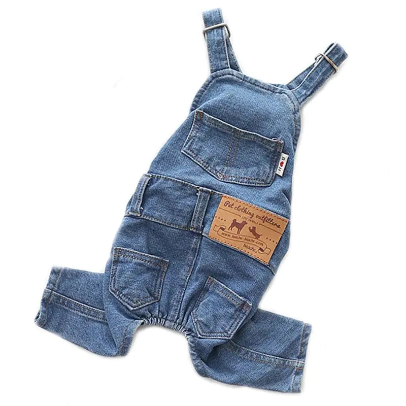 Denim Pet Dog Clothes Jumpsuits - Simply Great Gear