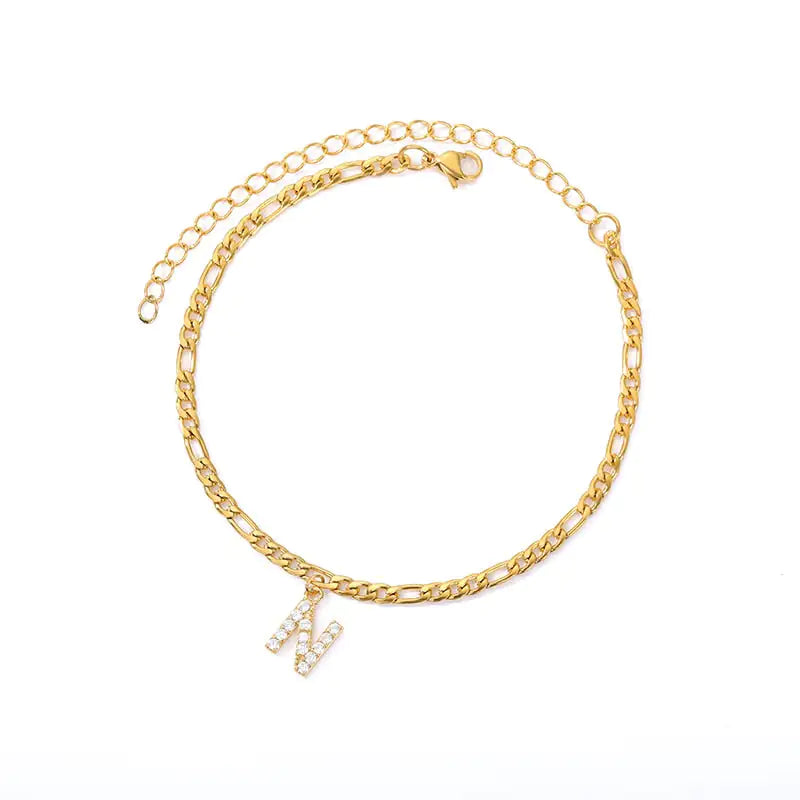 Initial Anklet Jewelry Accessory - Simply Great Gear