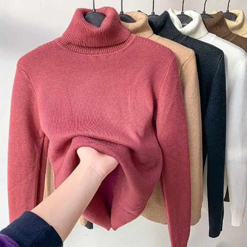 Women Elegant Turtle Neck Sweater