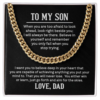 Cuban Link Chain - For Son From Dad - Simply Great Gear