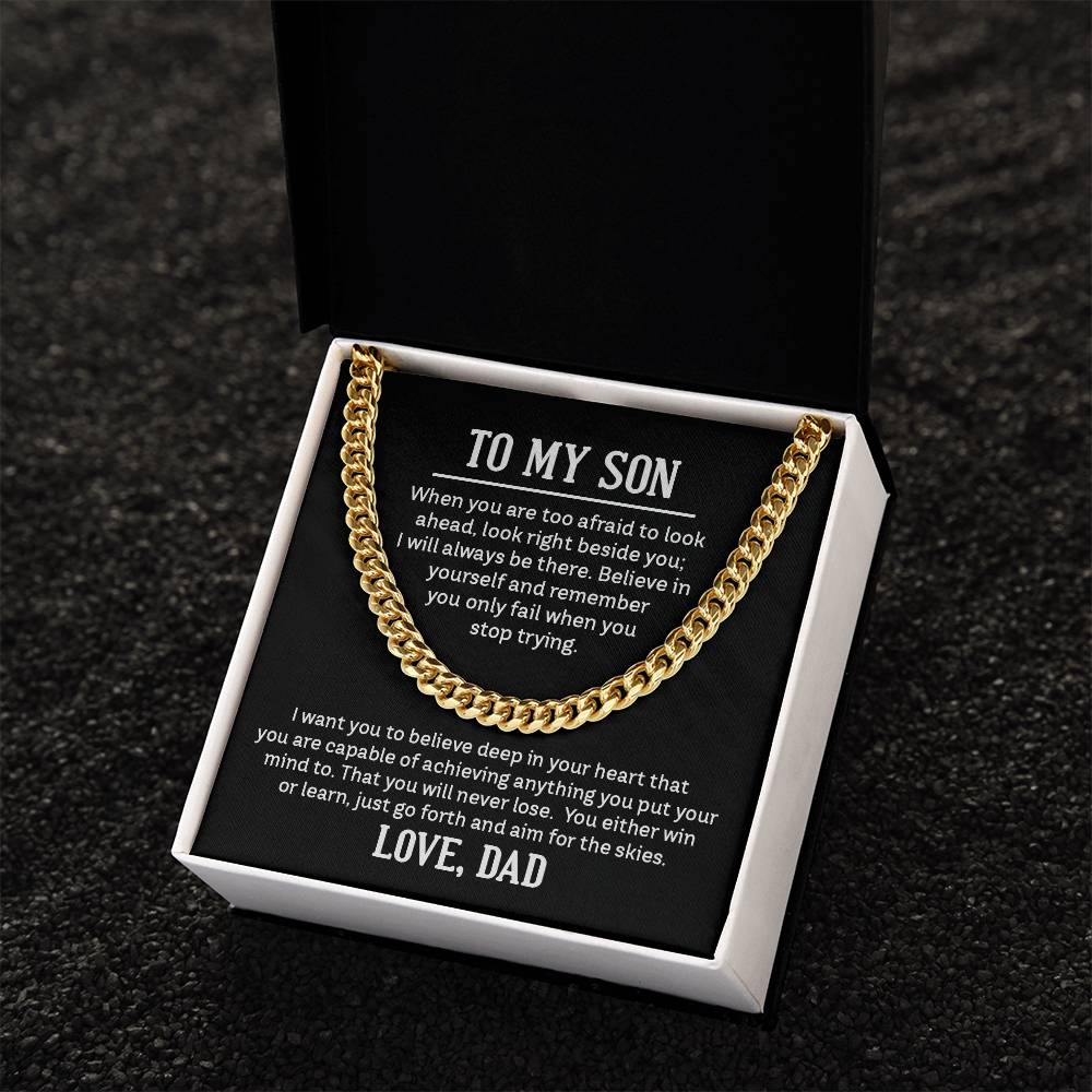 Cuban Link Chain - For Son From Dad - Simply Great Gear