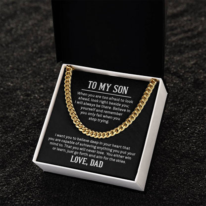 Cuban Link Chain - For Son From Dad - Simply Great Gear