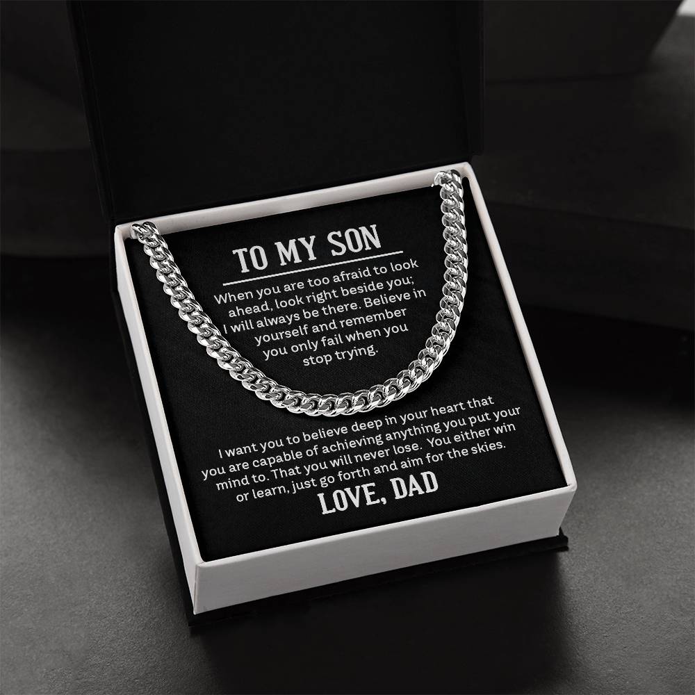 Cuban Link Chain - For Son From Dad - Simply Great Gear