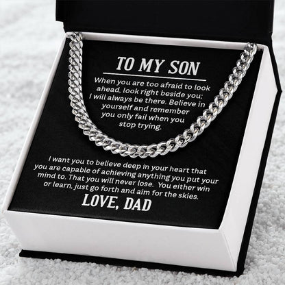 Cuban Link Chain - For Son From Dad - Simply Great Gear