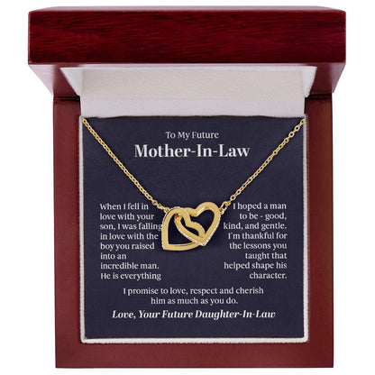 Interlocking Hearts Necklace - For Future Mother-in-Law - Simply Great Gear