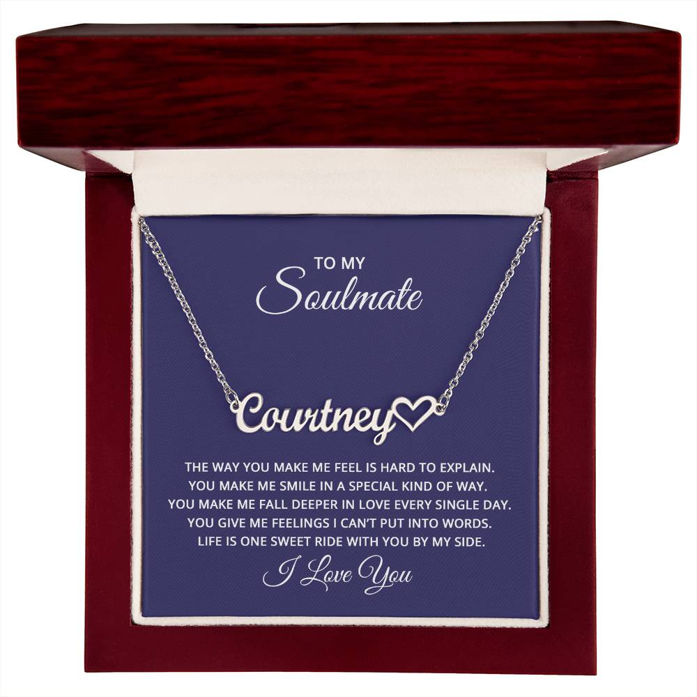 Heart Name Necklace - For Soulmate - Simply Great Gear