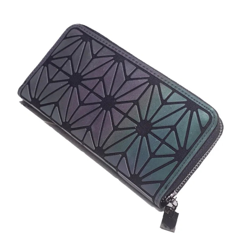 Slim Thin Geometric-Patterned Wallet - Simply Great Gear