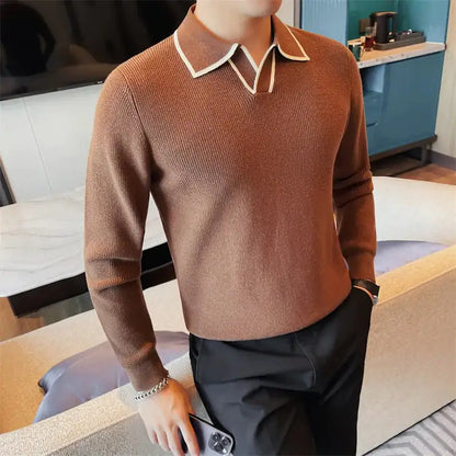 Men Winter British Style Sweater