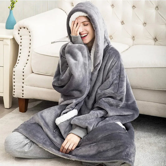 Women Winter Fleece Oversized Hoodie