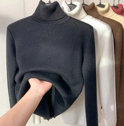 Women Elegant Turtle Neck Sweater