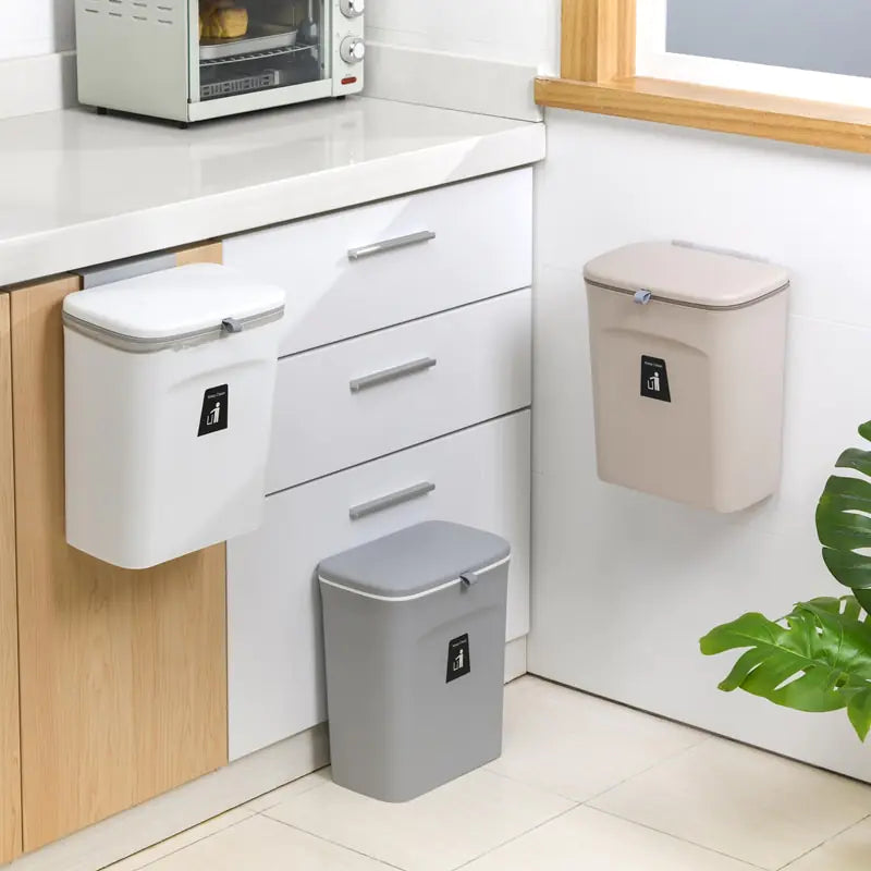 Kitchen Trash Can Kitchen Waste Bin Kitchen Garbage Cans Recycle Rubbish Bin for Kitchen Dustbin Garbage Bin Trash Bin Trashcan - Simply Great Gear