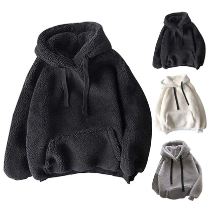 Women Winter Fluffy Furry Hoodie