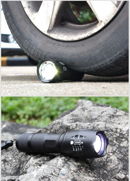 Super-Bright 90000LM LED Tactical Flashlight 5 Modes Zoomable Torch Searchlight - Simply Great Gear