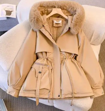 Women Fleece Puff Winter Jacket