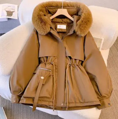 Women Fleece Puff Winter Jacket