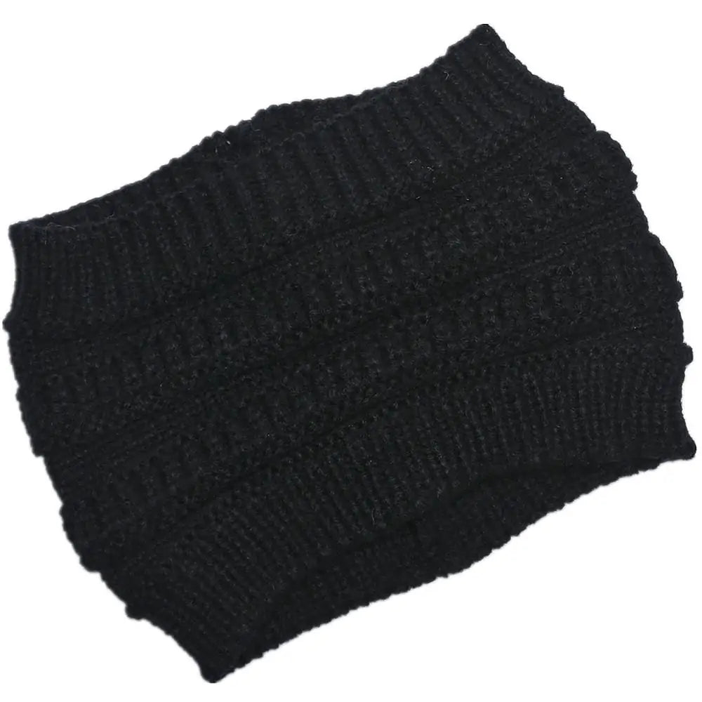 Women Winter Knitted Ponytail Beanies