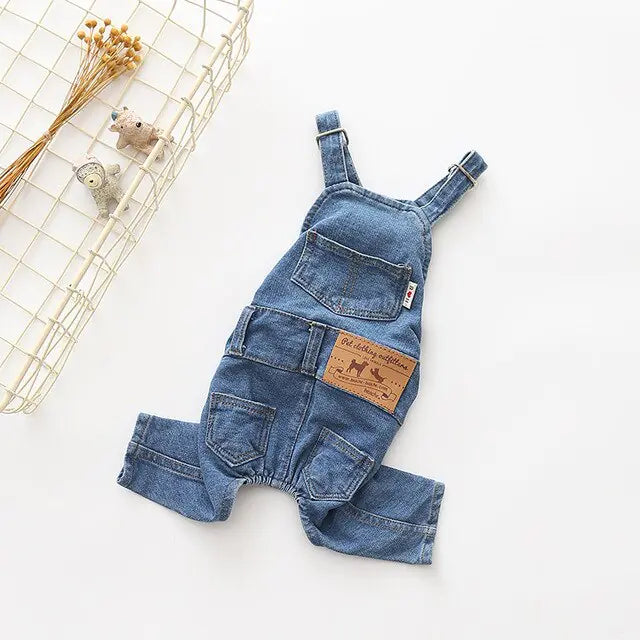 Denim Pet Dog Clothes Jumpsuits - Simply Great Gear