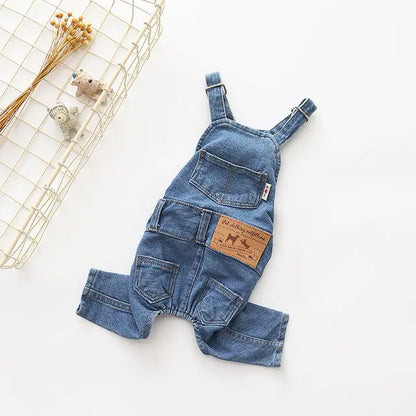 Denim Pet Dog Clothes Jumpsuits - Simply Great Gear