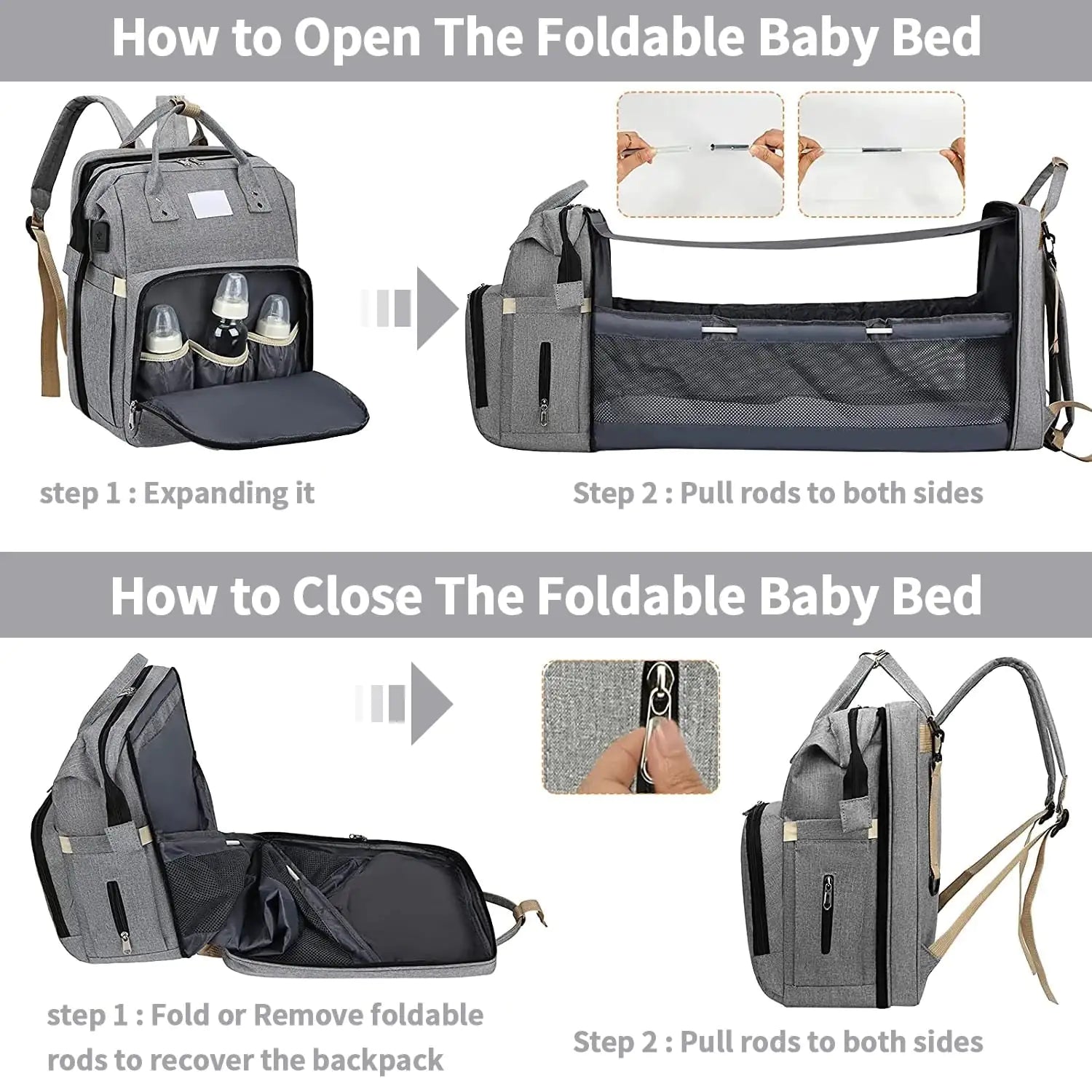 Baby Diaper Bag Nappy Stroller  For Baby - Simply Great Gear