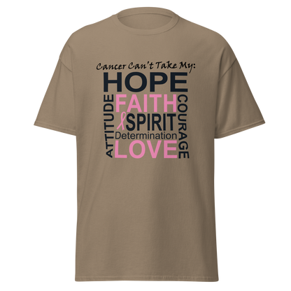 Breast Cancer Awareness Hope & Faith Classic Tee - Simply Great Gear