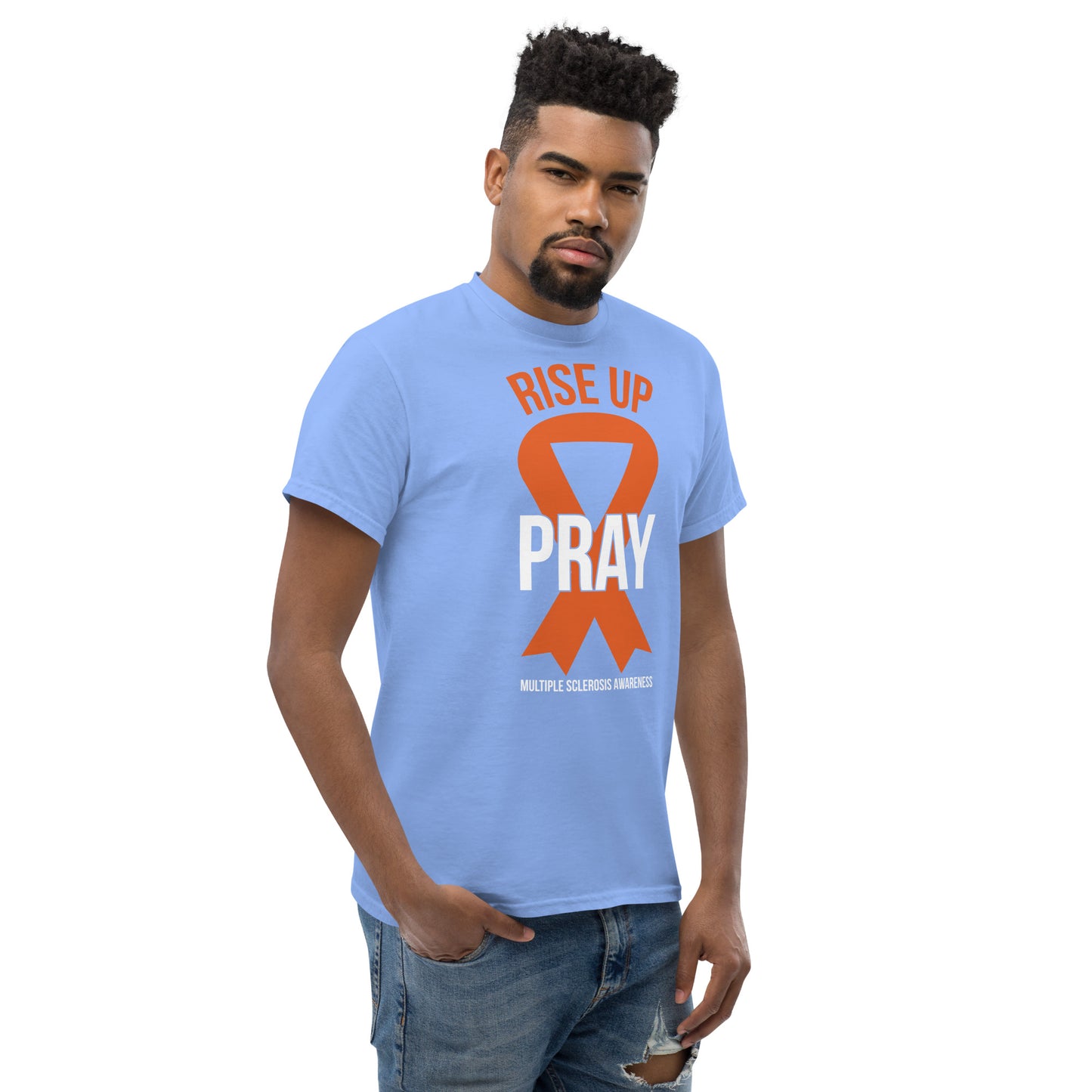 MS Awareness "Rise Up and Pray" T-Shirt - Simply Great Gear