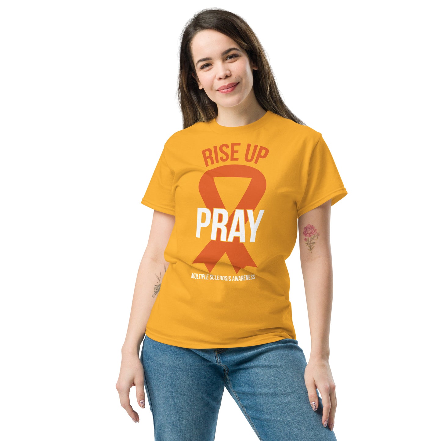 MS Awareness "Rise Up and Pray" T-Shirt - Simply Great Gear