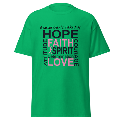 Breast Cancer Awareness Hope & Faith Classic Tee - Simply Great Gear