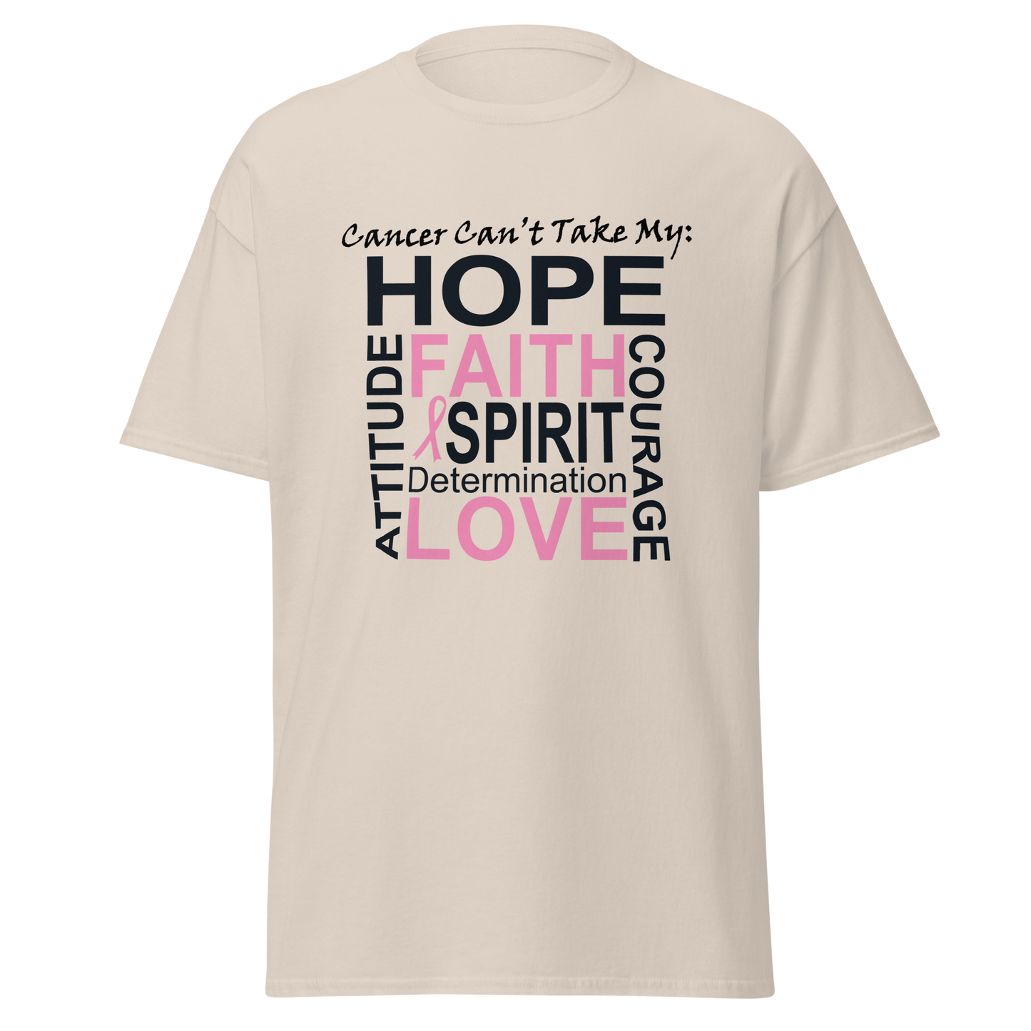 Breast Cancer Awareness Hope & Faith Classic Tee - Simply Great Gear