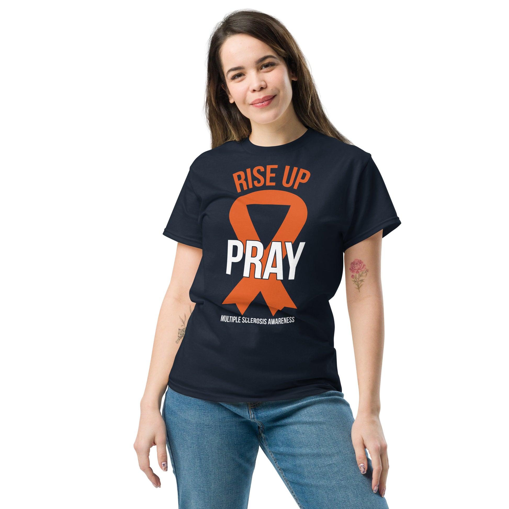 MS Awareness "Rise Up and Pray" T-Shirt - Simply Great Gear