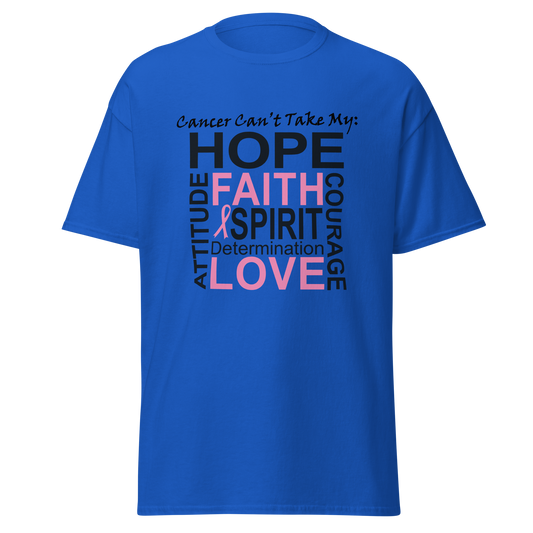 Breast Cancer Awareness Hope & Faith Classic Tee