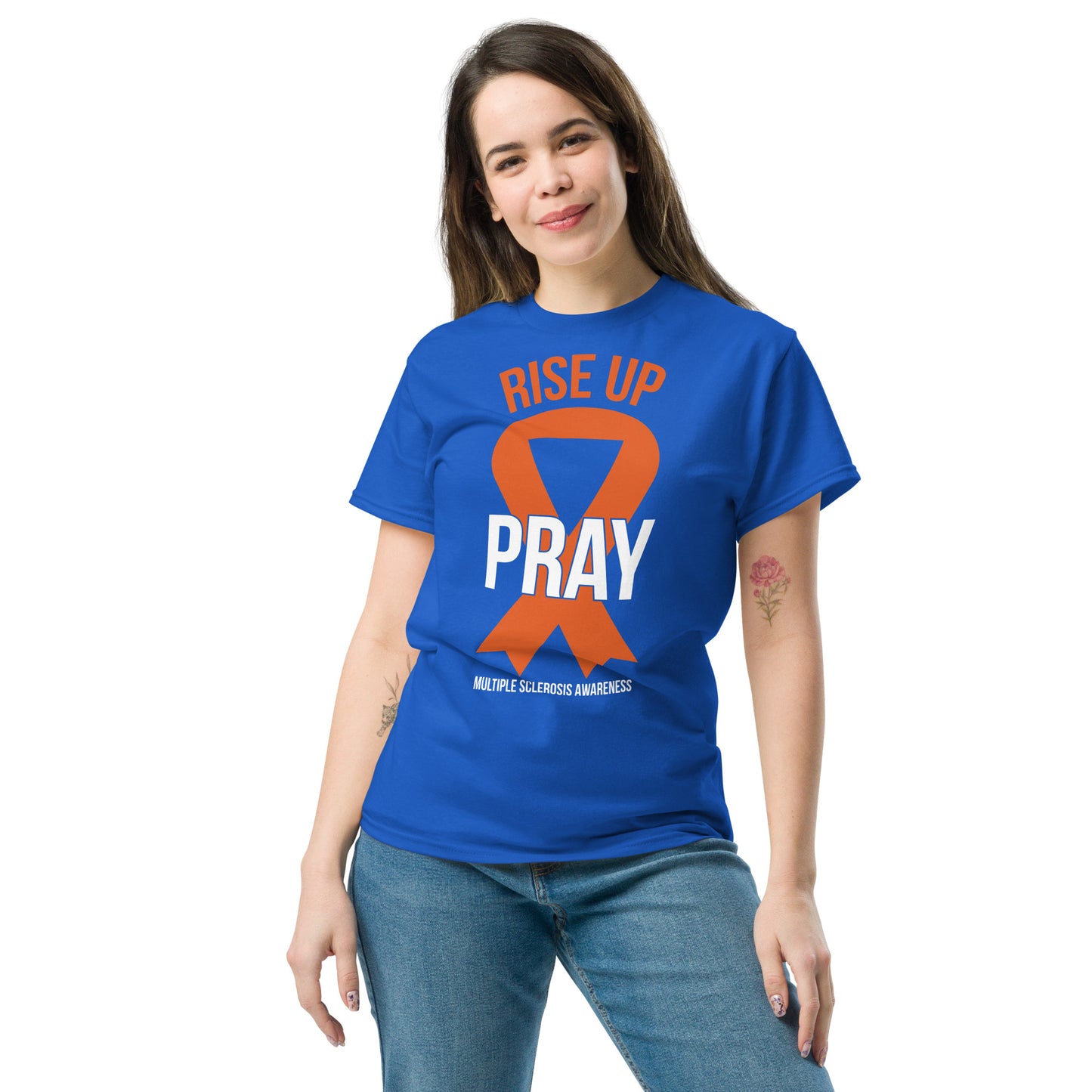 MS Awareness "Rise Up and Pray" T-Shirt - Simply Great Gear