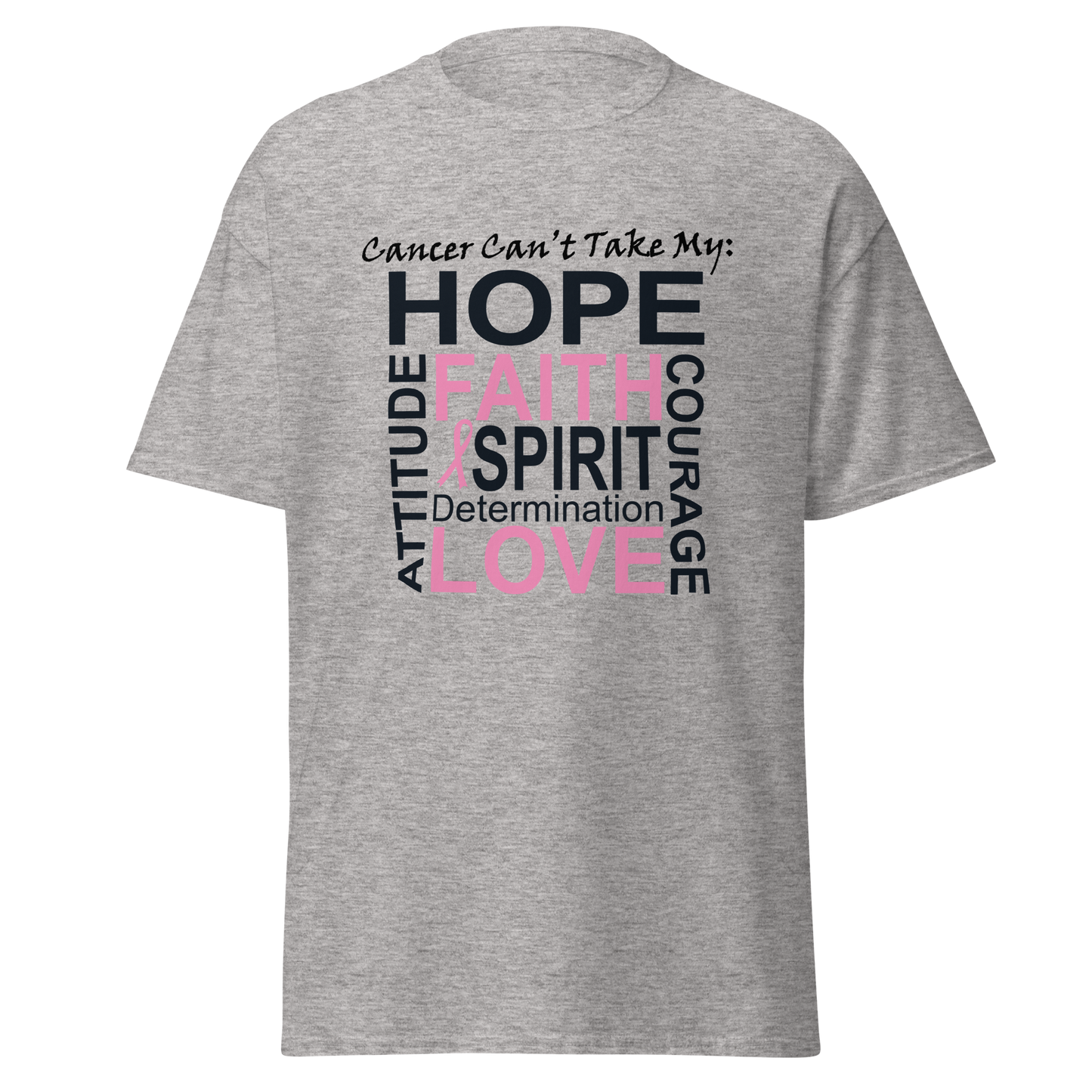 Breast Cancer Awareness Hope & Faith Classic Tee - Simply Great Gear