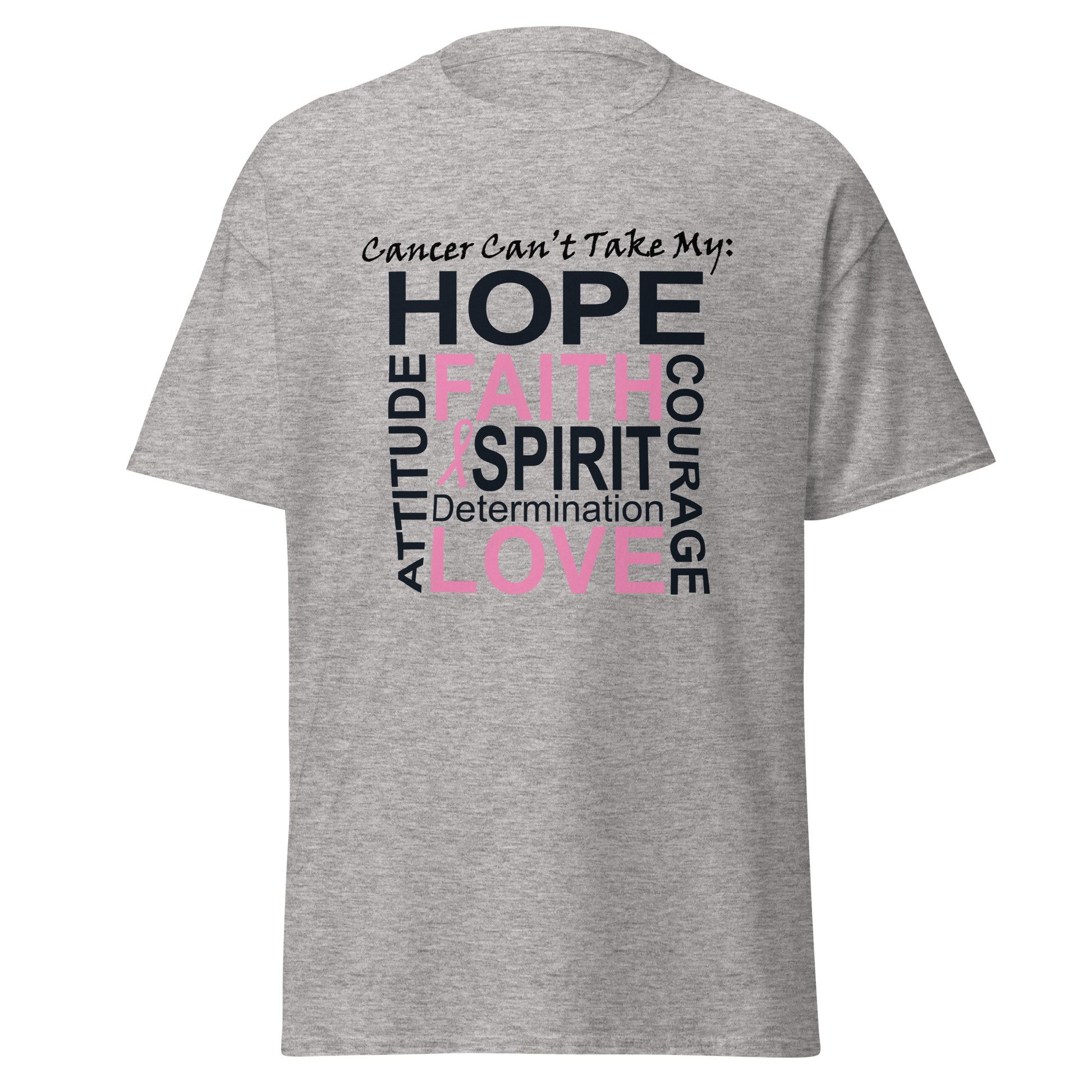 Breast Cancer Awareness Hope & Faith Classic Tee - Simply Great Gear