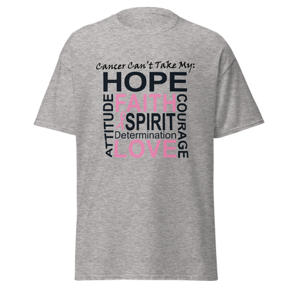 Breast Cancer Awareness Hope & Faith Classic Tee - Simply Great Gear